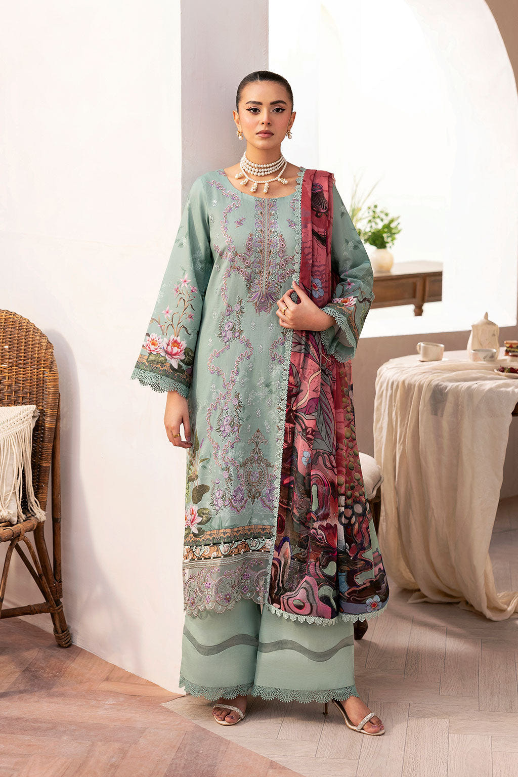 Ramsha | Mashaal Luxury Lawn |  L-1410 -  Ramsha Ladies Clothes - Original Designer Dress - House of Maryam