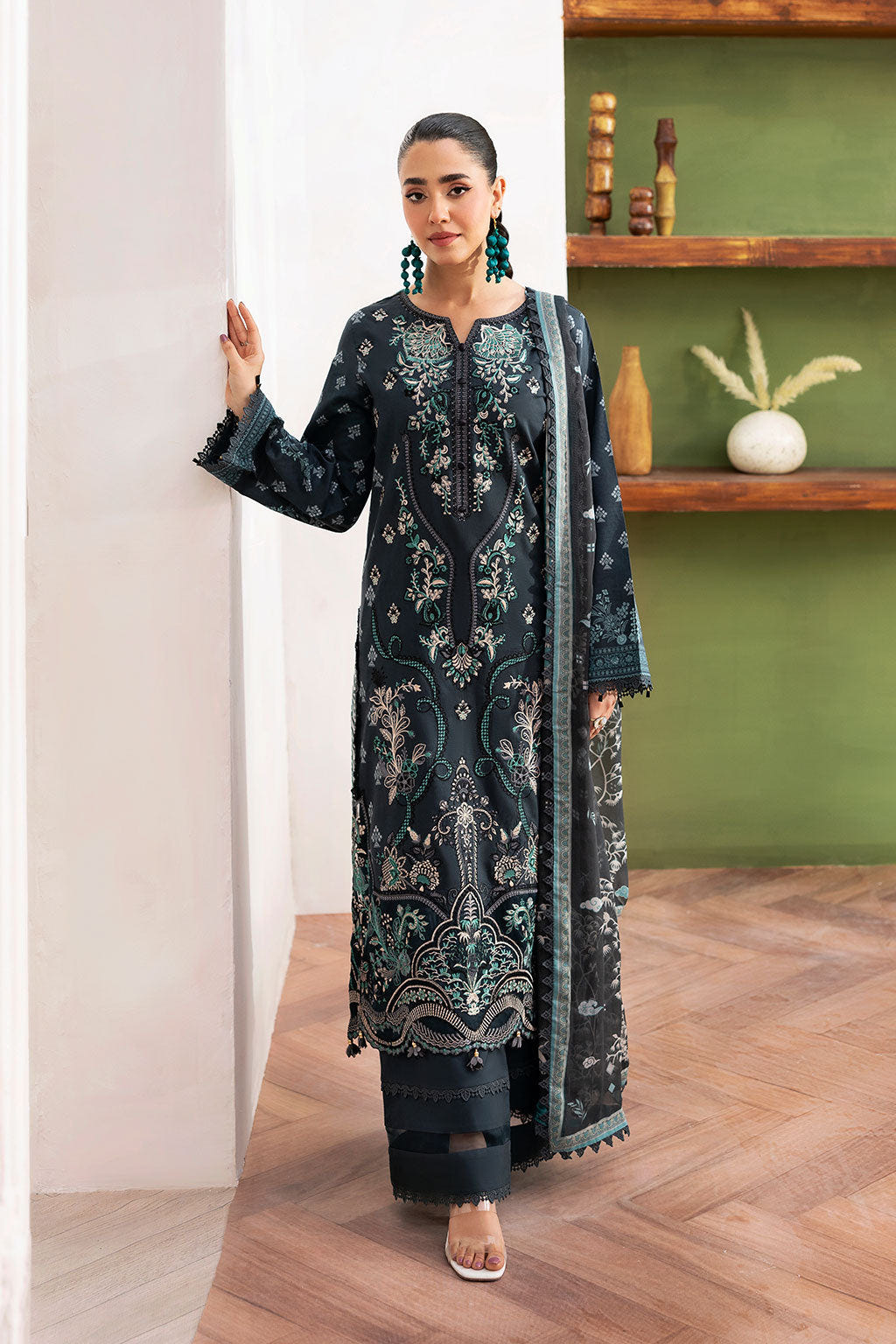 Ramsha | Mashaal Luxury Lawn | L-1408 -  Ramsha Ladies Clothes - Original Designer Dress - House of Maryam
