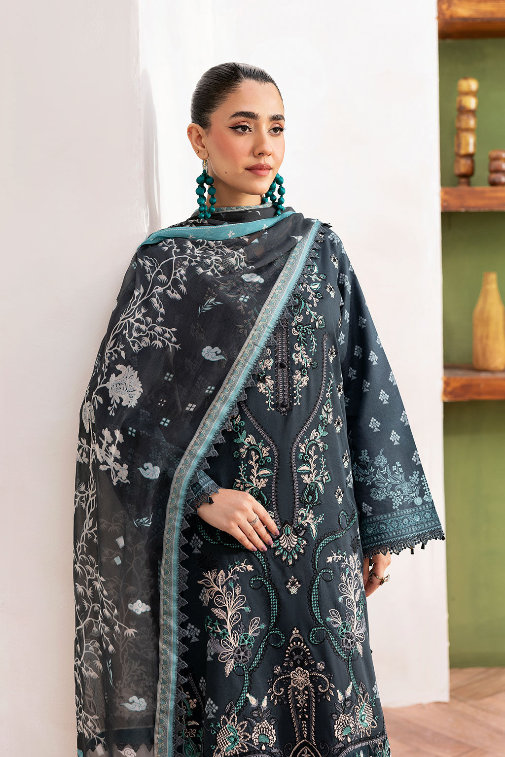 Ramsha | Mashaal Luxury Lawn | L-1408 -  Ramsha Ladies Clothes - Original Designer Dress - House of Maryam