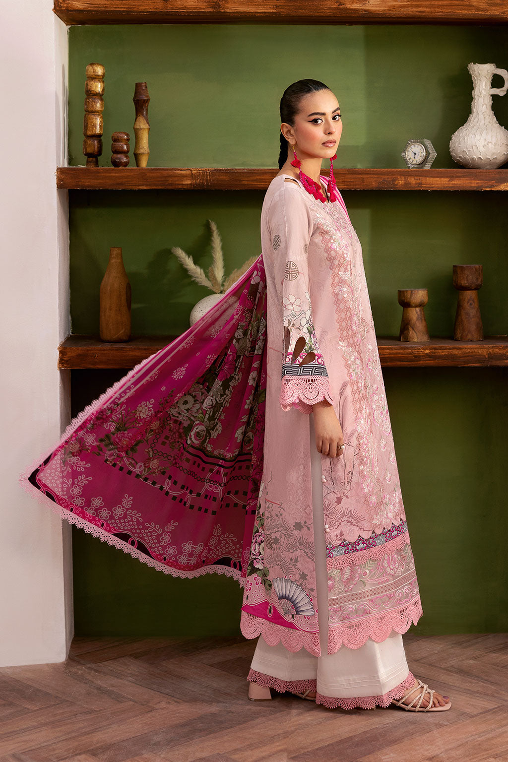 Ramsha | Mashaal Luxury Lawn |  L-1407 -  Ramsha Ladies Clothes - Original Designer Dress - House of Maryam