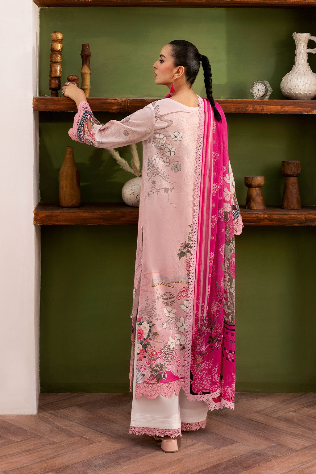 Ramsha | Mashaal Luxury Lawn |  L-1407 -  Ramsha Ladies Clothes - Original Designer Dress - House of Maryam