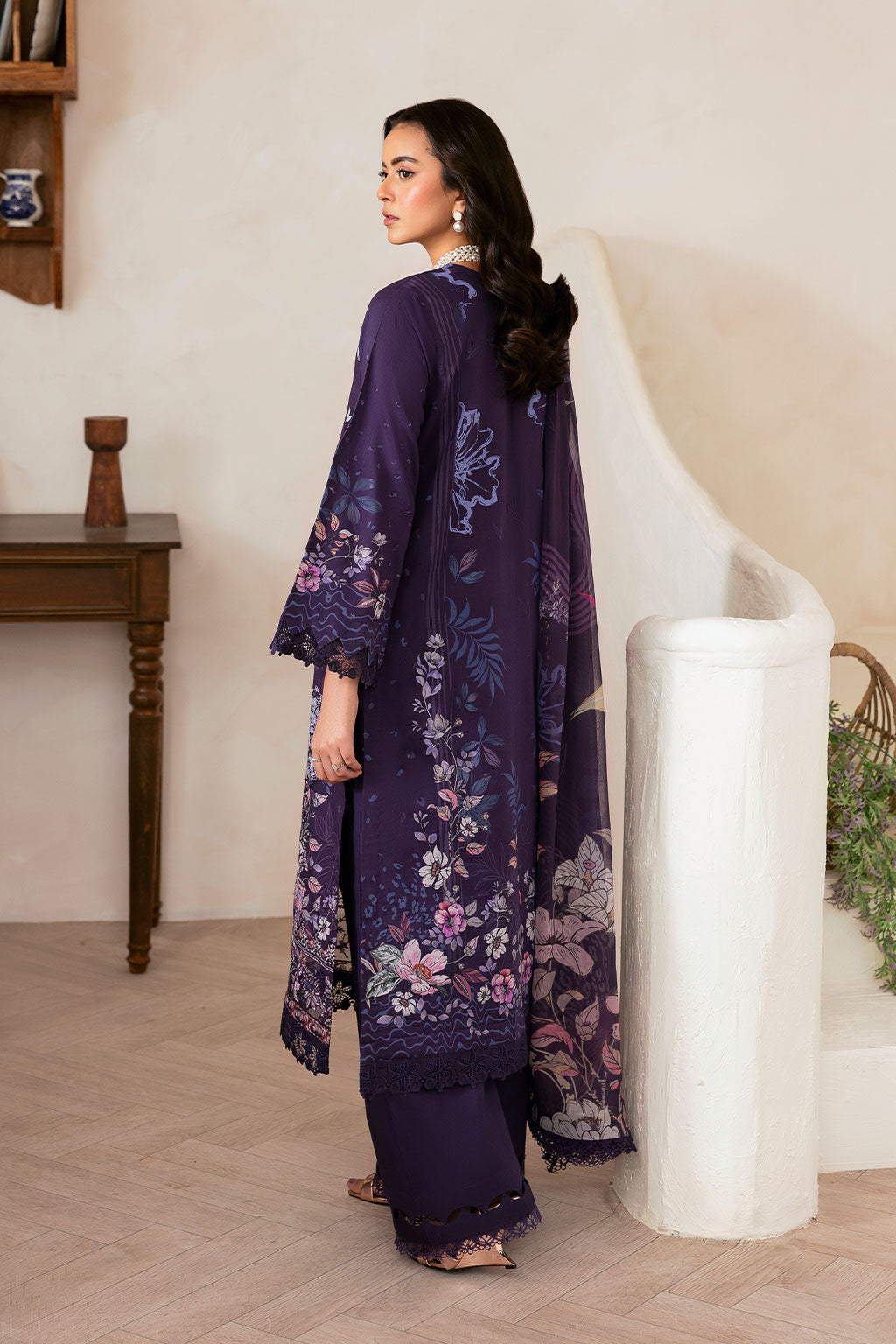 Ramsha | Mashaal Luxury Lawn | L-1401 -  Ramsha Ladies Clothes - Original Designer Dress - House of Maryam