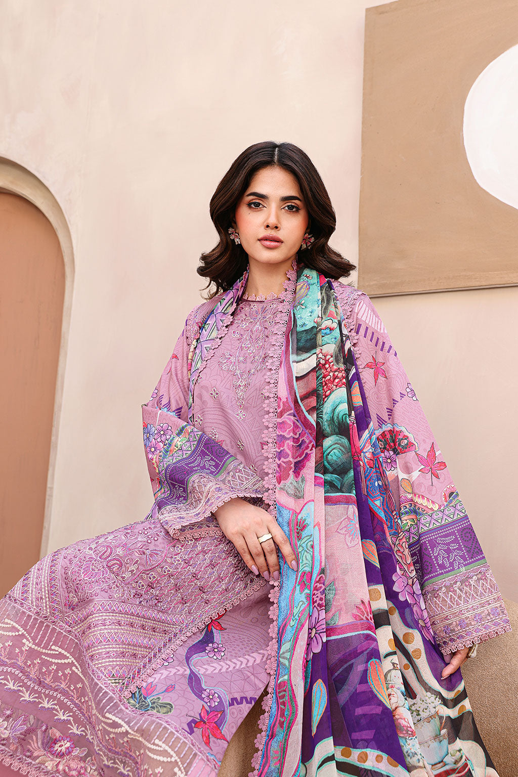 Ramsha | Mashaal Luxury Lawn | L-1508, image 3