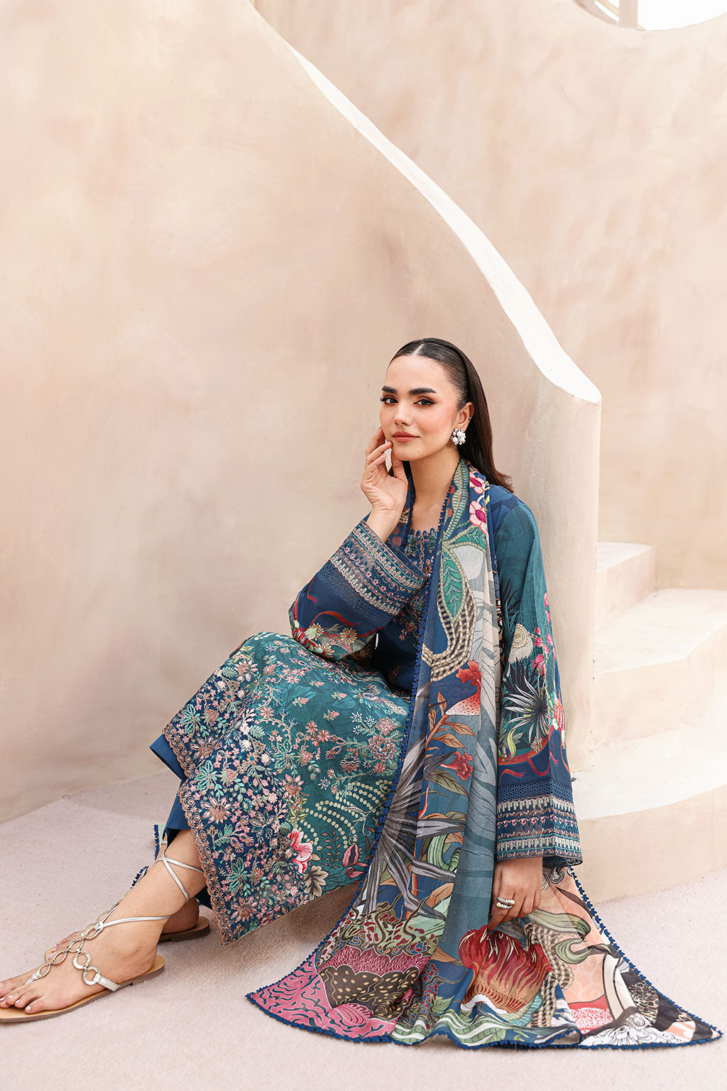 Ramsha | Mashaal Luxury Lawn | L-1509, image 4