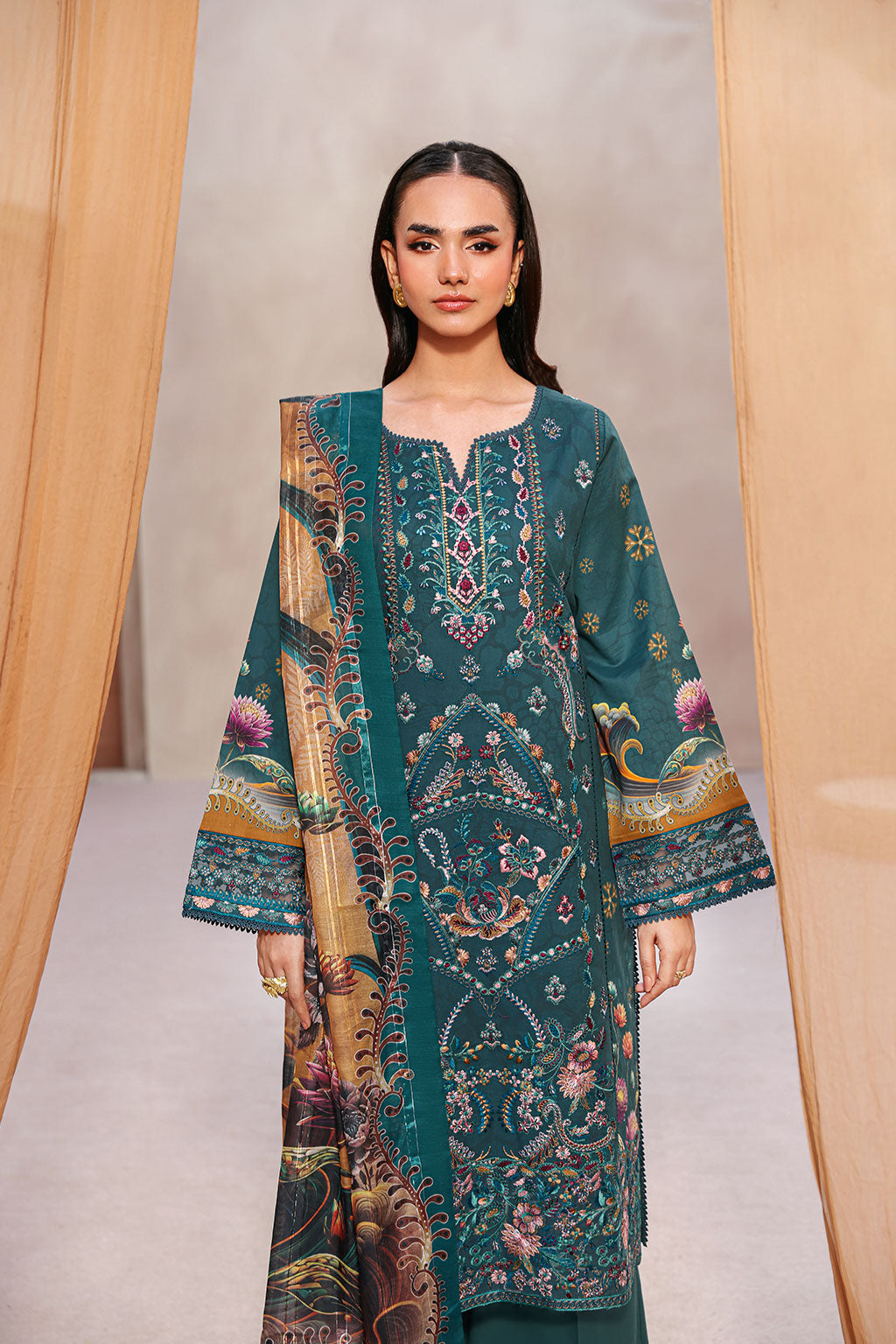Ramsha | Mashaal Luxury Lawn | L-1511, image 2
