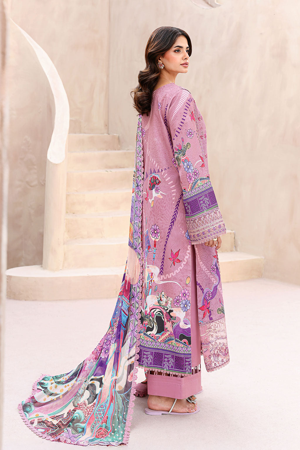 Ramsha | Mashaal Luxury Lawn | L-1508, image 2
