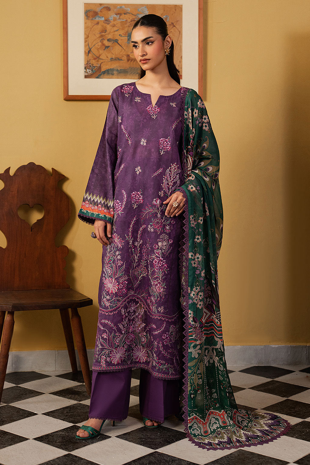 Ramsha | Mashal Luxury Lawn | L-1605-1