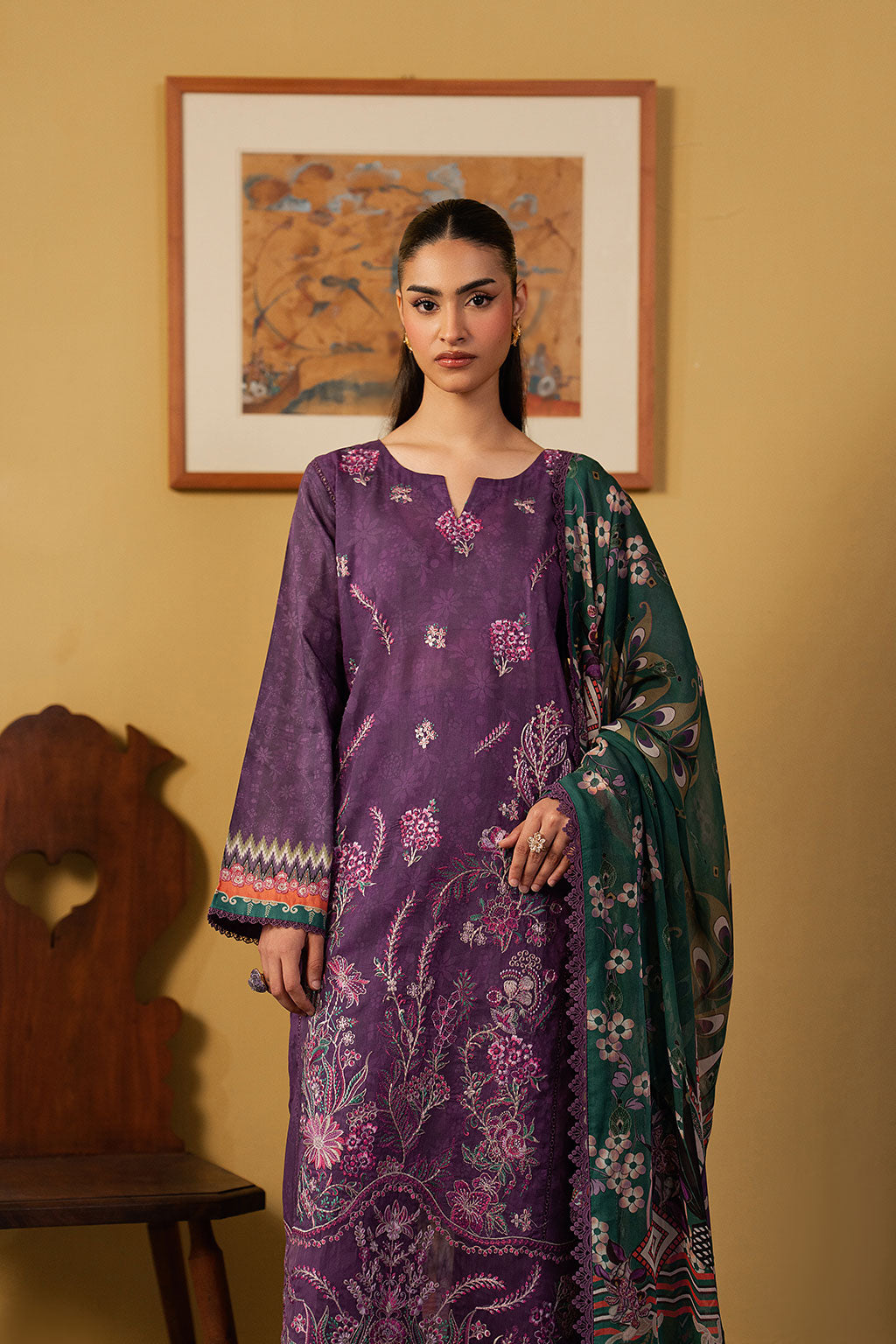 Ramsha | Mashal Luxury Lawn | L-1605, image 3
