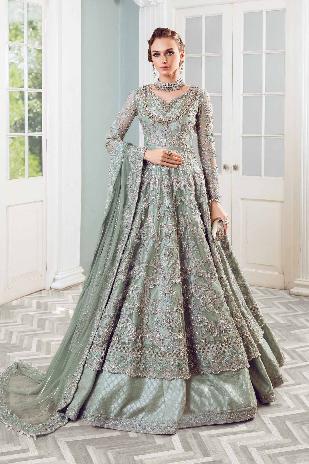 Maria B | Bridal Couture | Chantrea -  Maria B Ladies Clothes - Original Designer Dress - House of Maryam