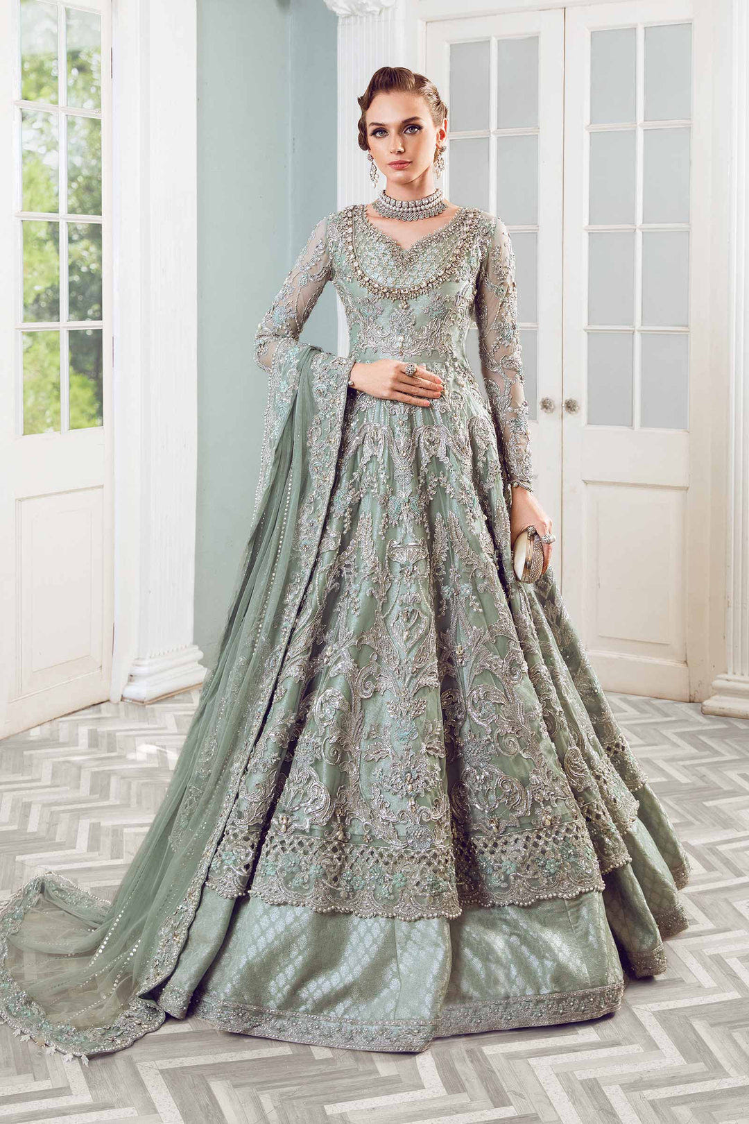 Maria B | Bridal Couture | Chantrea -  Maria B Ladies Clothes - Original Designer Dress - House of Maryam