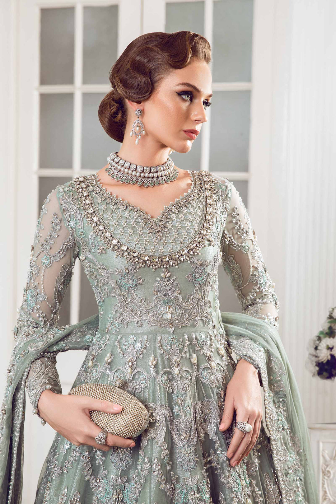 Maria B | Bridal Couture | Chantrea by Designer Maria B - House of Maryam - Pakistani Designer Ethnic Wear in {{ shop.shopifyCountryName }}