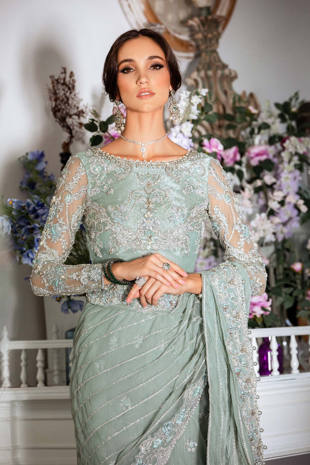 Maria B | Bridal Couture | Helene -  Maria B Ladies Clothes - Original Designer Dress - House of Maryam