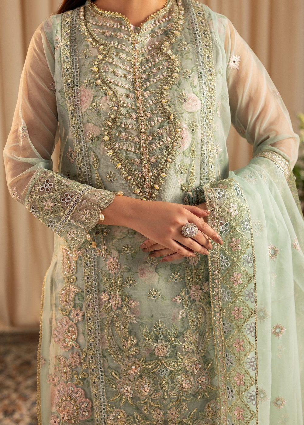 Diara Couture | Suave Formals | UN-05 - PASTEL GREEN, image 3