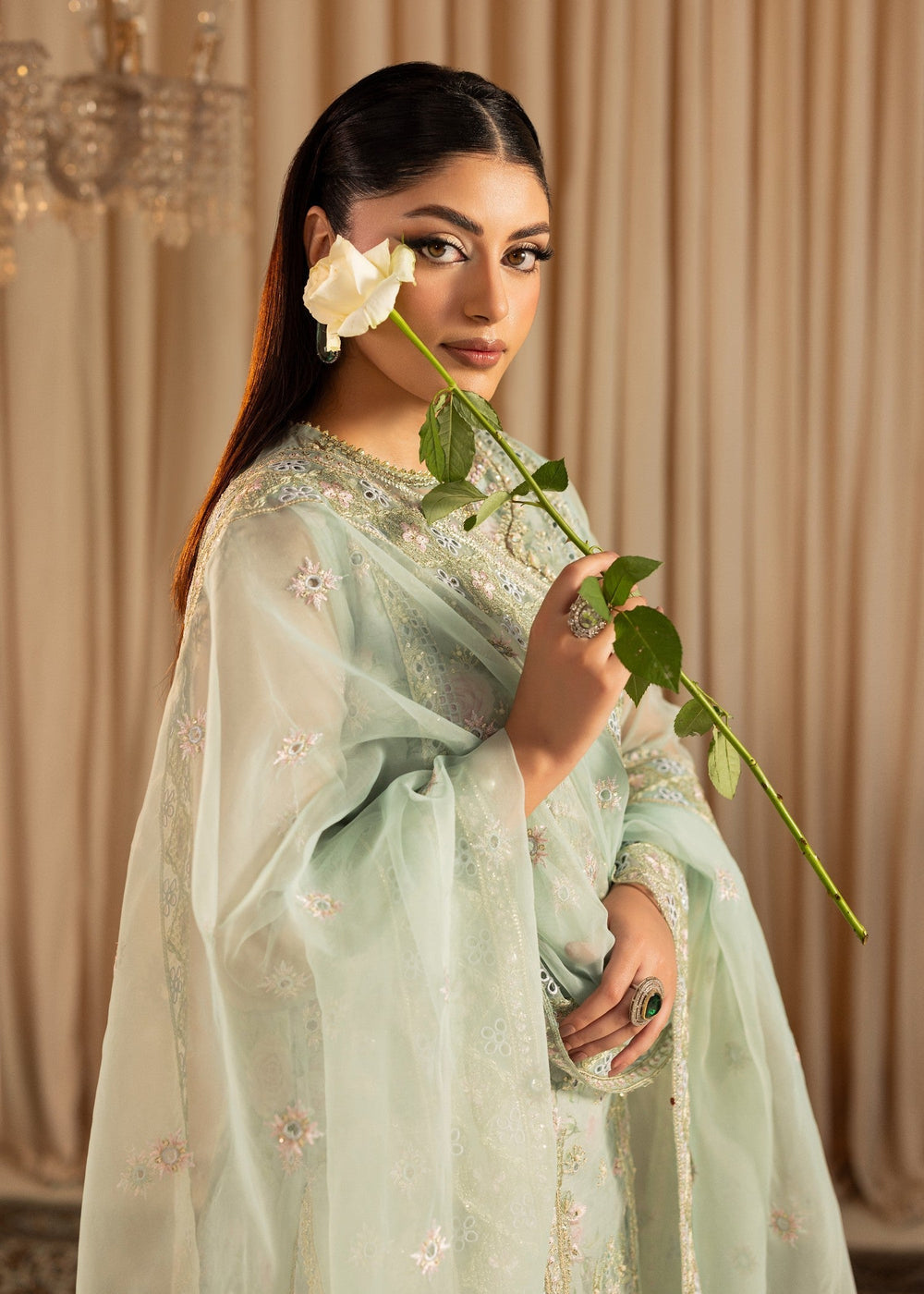 Diara Couture | Suave Formals | UN-05 - PASTEL GREEN, image 4