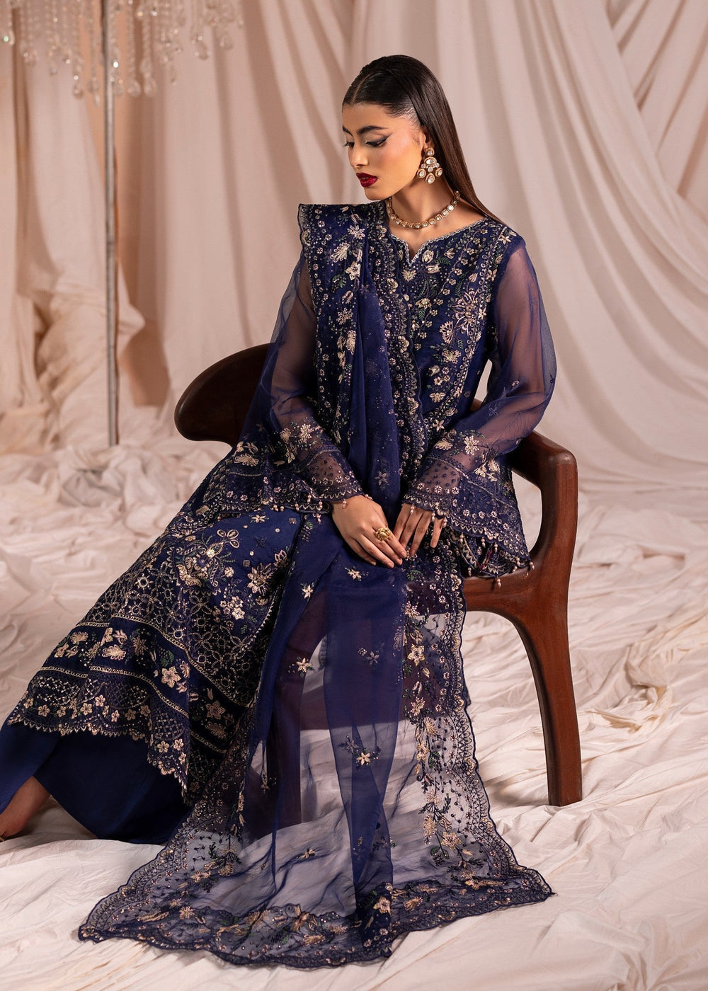 Diara Couture | Suave Formals | DF-43 - NAVY BLUE, image 7