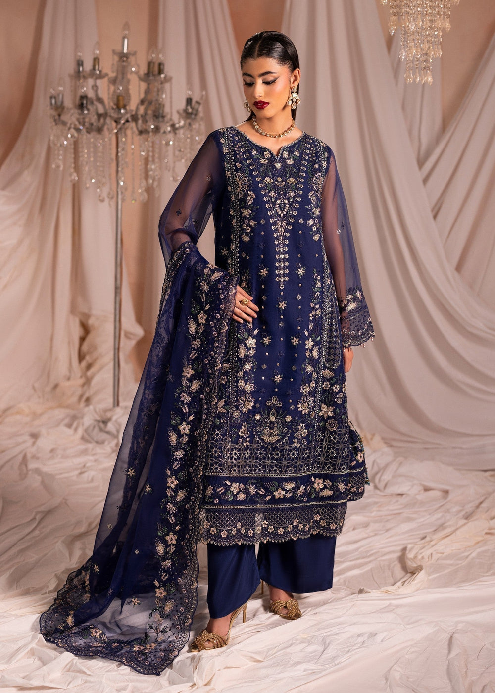 Diara Couture | Suave Formals | DF-43 - NAVY BLUE, image 4