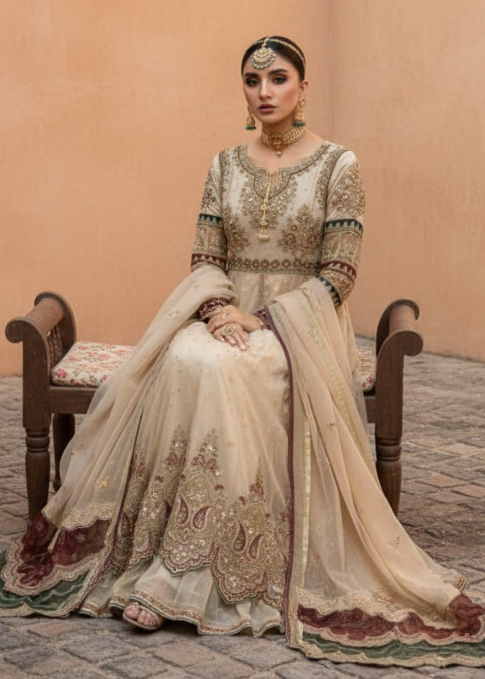 Diara Couture | Rangrez Luxe Pret | US-607 - OFF WHITE, image 4