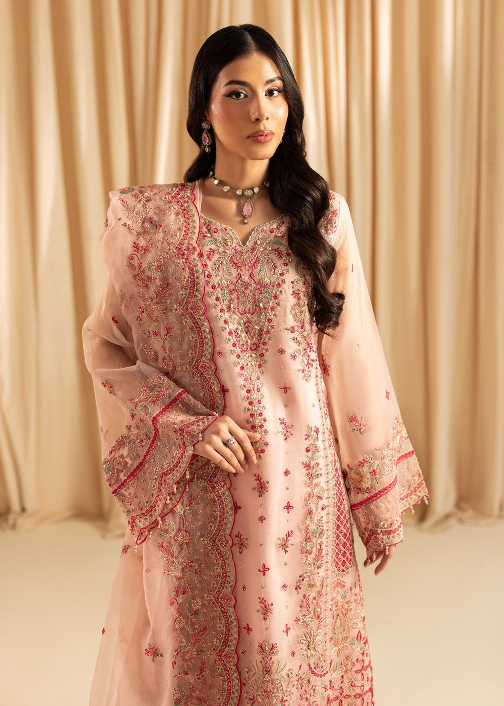 Diara Couture | Suave Formals | DF-43 - PEACH PINK, image 3