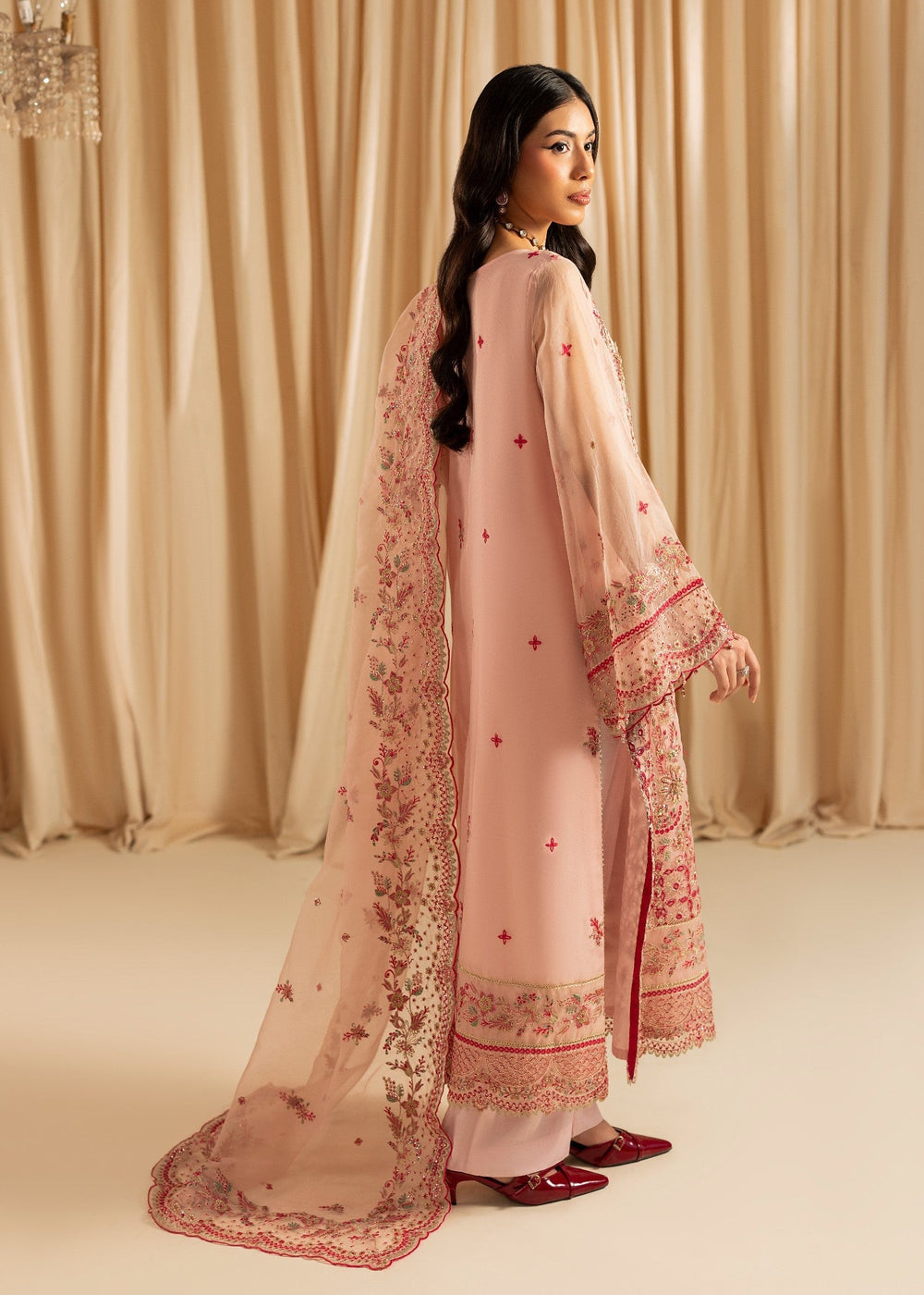 Diara Couture | Suave Formals | DF-43 - PEACH PINK, image 2