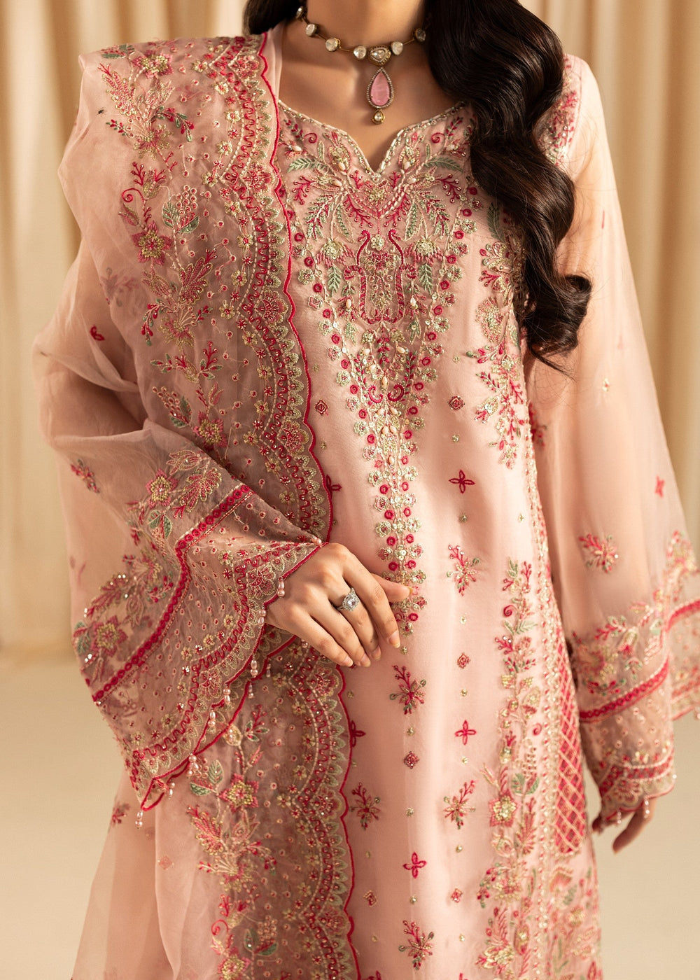 Diara Couture | Suave Formals | DF-43 - PEACH PINK, image 4