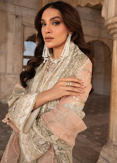 Meeral | Wedding Formals | Aafaq-Brand:Meeral-Type:Ladies Clothes-Off White-Net-House of Maryam- Buy in UK, USA