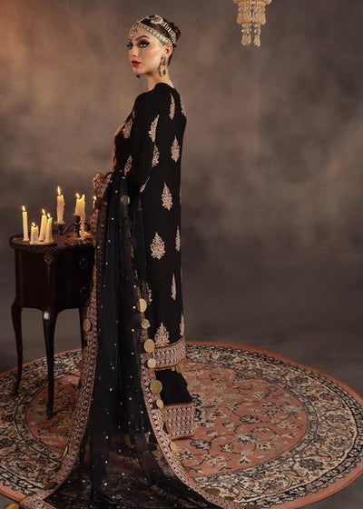 Meeral | Wedding Formals | Anisa-Brand:Meeral-Type:Ladies Clothes-Black-Raw Silk-House of Maryam- Buy in UK, USA