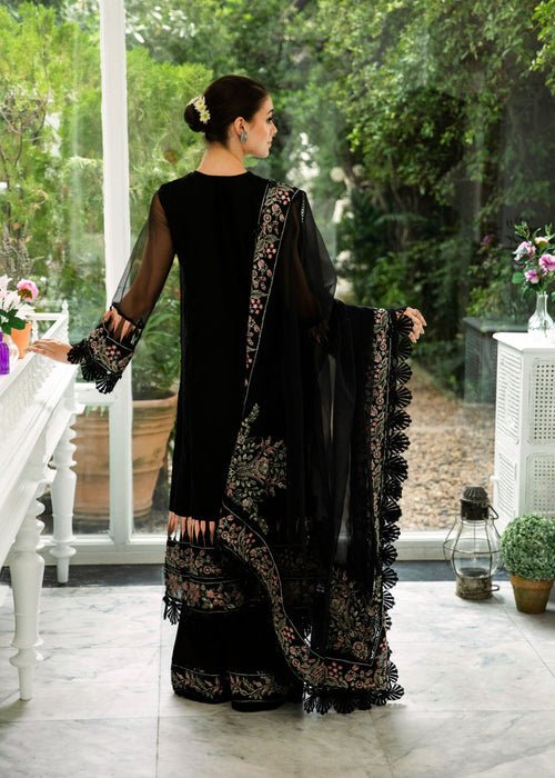 Meeral | Wedding Formals | Arisa-Brand:Meeral-Type:Ladies Clothes-Black-Organza-House of Maryam- Buy in UK, USA