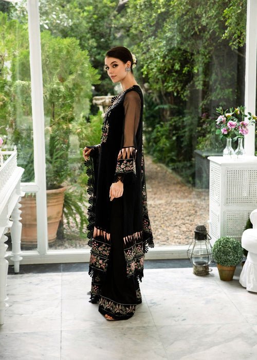 Meeral | Wedding Formals | Arisa-Brand:Meeral-Type:Ladies Clothes-Black-Organza-House of Maryam- Buy in UK, USA