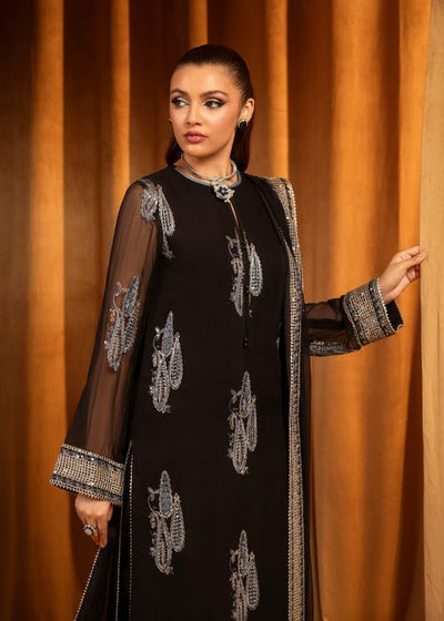 Meeral | Wedding Formals | Ayliz-Brand:Meeral-Type:Ladies Clothes-Black-Chiffon-House of Maryam- Buy in UK, USA