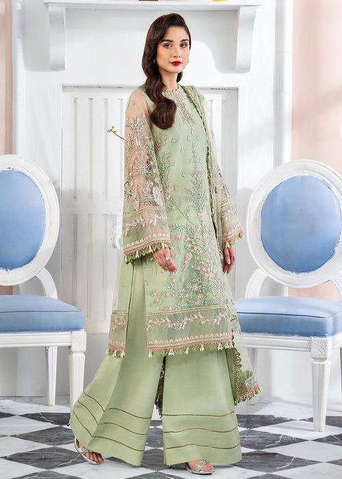 Meeral | Wedding Formals | Calina-Brand:Meeral-Type:Ladies Clothes-Mint Green-Organza-House of Maryam- Buy in UK, USA