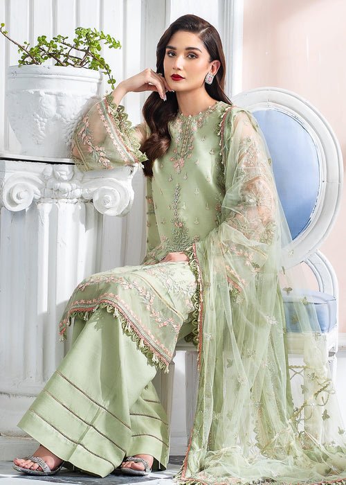Meeral | Wedding Formals | Calina-Brand:Meeral-Type:Ladies Clothes-Mint Green-Organza-House of Maryam- Buy in UK, USA