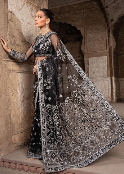 Meeral | Wedding Formals | Chandi-Brand:Meeral-Type:Ladies Clothes-Black-Net-House of Maryam- Buy in UK, USA