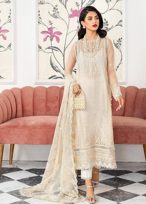 Meeral | Wedding Formals | Dahlia-Brand:Meeral-Type:Ladies Clothes-Ivory-Organza-House of Maryam- Buy in UK, USA