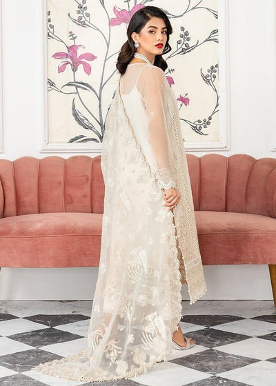Meeral | Wedding Formals | Dahlia-Brand:Meeral-Type:Ladies Clothes-Ivory-Organza-House of Maryam- Buy in UK, USA