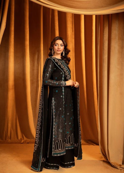 Meeral | Wedding Formals | Ebene-Brand:Meeral-Type:Ladies Clothes-Black-Raw Silk-House of Maryam- Buy in UK, USA
