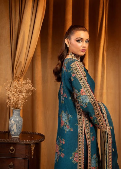 Meeral | Wedding Formals | Fidos-Brand:Meeral-Type:Ladies Clothes-Teal-Chiffon-House of Maryam- Buy in UK, USA