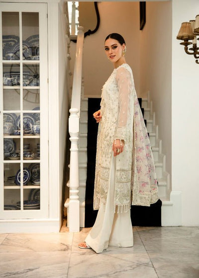 Meeral | Wedding Formals | Huns-e-Nazar-Brand:Meeral-Type:Ladies Clothes-Off White-Organza-House of Maryam- Buy in UK, USA