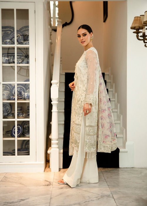 Meeral | Wedding Formals | Huns-e-Nazar-Brand:Meeral-Type:Ladies Clothes-Off White-Organza-House of Maryam- Buy in UK, USA