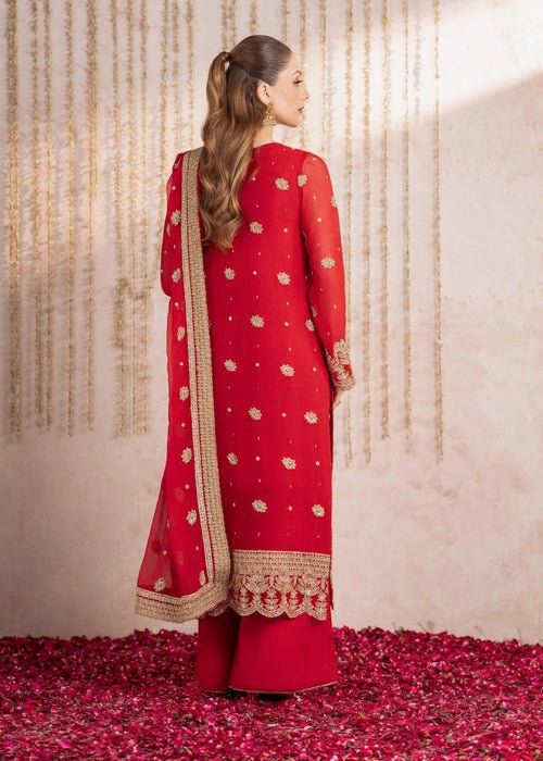Meeral | Wedding Formals | Maahi-Brand:Meeral-Type:Ladies Clothes-Red-Chiffon-House of Maryam- Buy in UK, USA