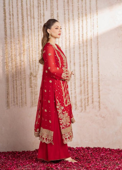 Meeral | Wedding Formals | Maahi-Brand:Meeral-Type:Ladies Clothes-Red-Chiffon-House of Maryam- Buy in UK, USA
