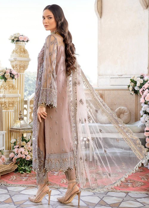 Meeral | Wedding Formals | Mahjabeen - MB-04-Brand:Meeral-Type:Ladies Clothes-Coffee-Net-House of Maryam- Buy in UK, USA