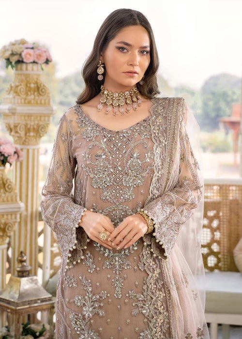 Meeral | Wedding Formals | Mahjabeen - MB-04-Brand:Meeral-Type:Ladies Clothes-Coffee-Net-House of Maryam- Buy in UK, USA