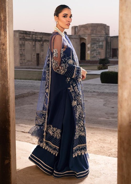 Meeral | Wedding Formals | Meena-Brand:Meeral-Type:Ladies Clothes-Navy Blue-Net-House of Maryam- Buy in UK, USA