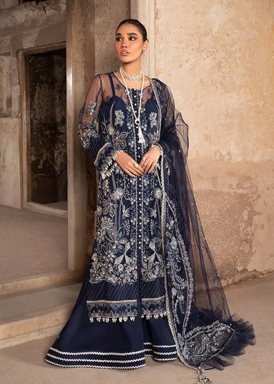 Meeral | Wedding Formals | Meena-Brand:Meeral-Type:Ladies Clothes-Navy Blue-Net-House of Maryam- Buy in UK, USA