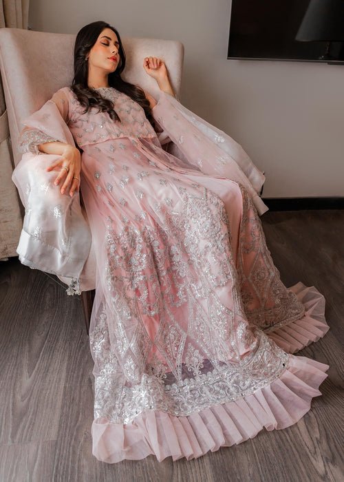 Meeral | Wedding Formals | Mehtab - MU-01-Brand:Meeral-Type:Ladies Clothes-Lilac-Net-House of Maryam- Buy in UK, USA