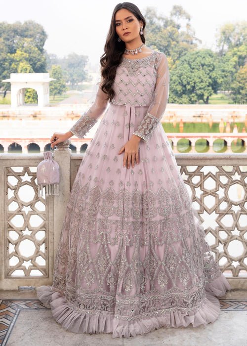Meeral | Wedding Formals | Mehtab - MU-01-Brand:Meeral-Type:Ladies Clothes-Lilac-Net-House of Maryam- Buy in UK, USA