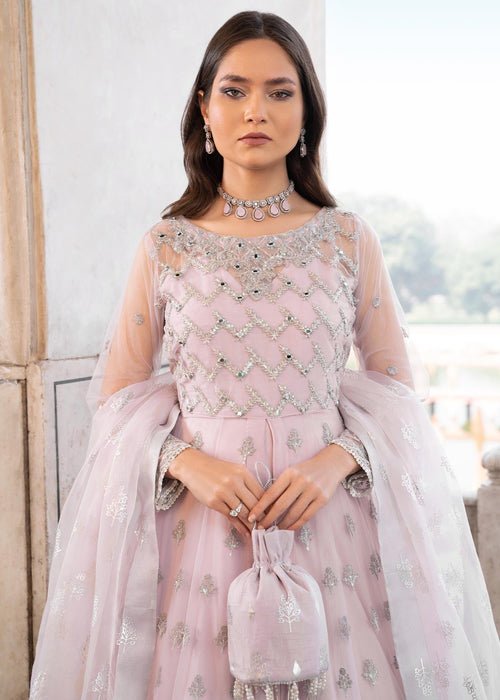 Meeral | Wedding Formals | Mehtab - MU-01-Brand:Meeral-Type:Ladies Clothes-Lilac-Net-House of Maryam- Buy in UK, USA
