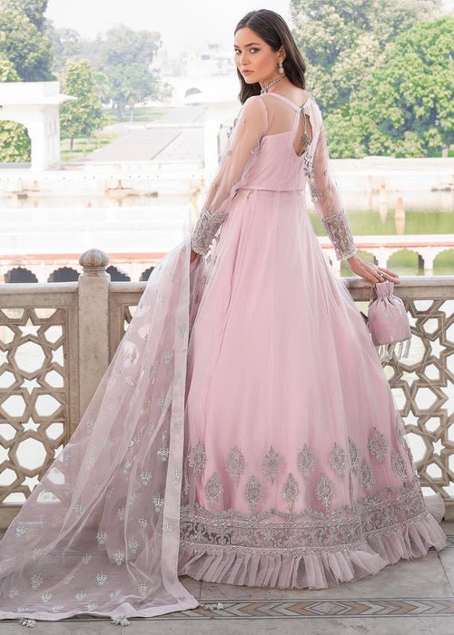 Meeral | Wedding Formals | Mehtab - MU-01-Brand:Meeral-Type:Ladies Clothes-Pink-Net-House of Maryam- Buy in UK, USA