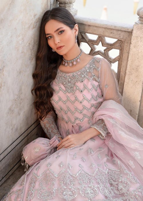 Meeral | Wedding Formals | Mehtab - MU-01-Brand:Meeral-Type:Ladies Clothes-Pink-Net-House of Maryam- Buy in UK, USA
