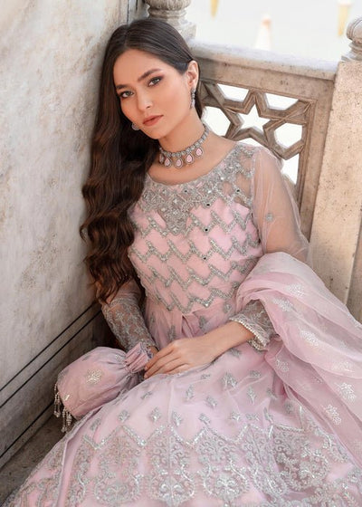 Meeral | Wedding Formals | Mehtab - MU-01-Brand:Meeral-Type:Ladies Clothes-Pink-Net-House of Maryam- Buy in UK, USA